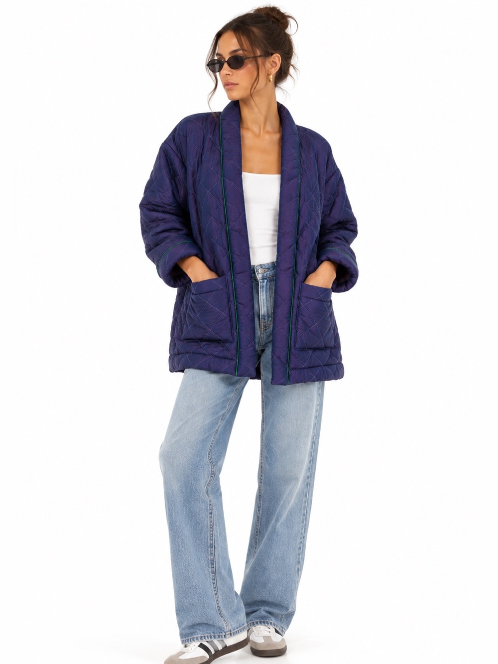 New ASOM Wearable Duvet Quilted Cupro Fleece Lined Jacket